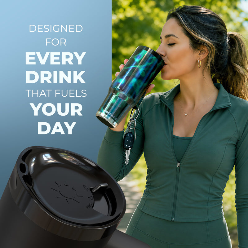 Thicc Buddy 40oz | Hazy Glitz